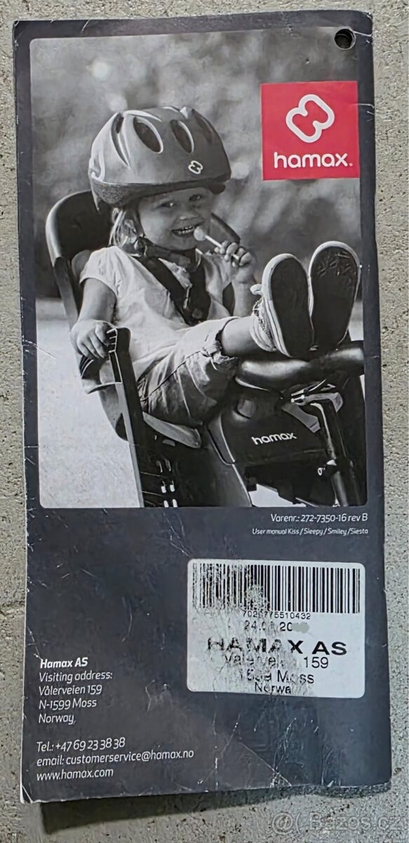 Dětská sedačka na kolo Hamax Kiss - 6