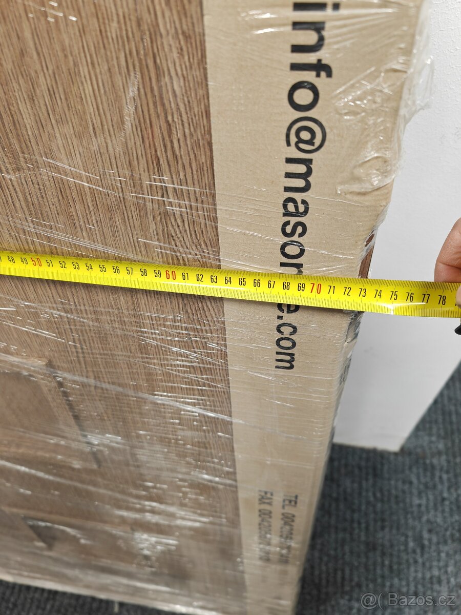 Interiérové dveře 2ks MASONITE 70/ plné s čtvercovým vzorem - 6