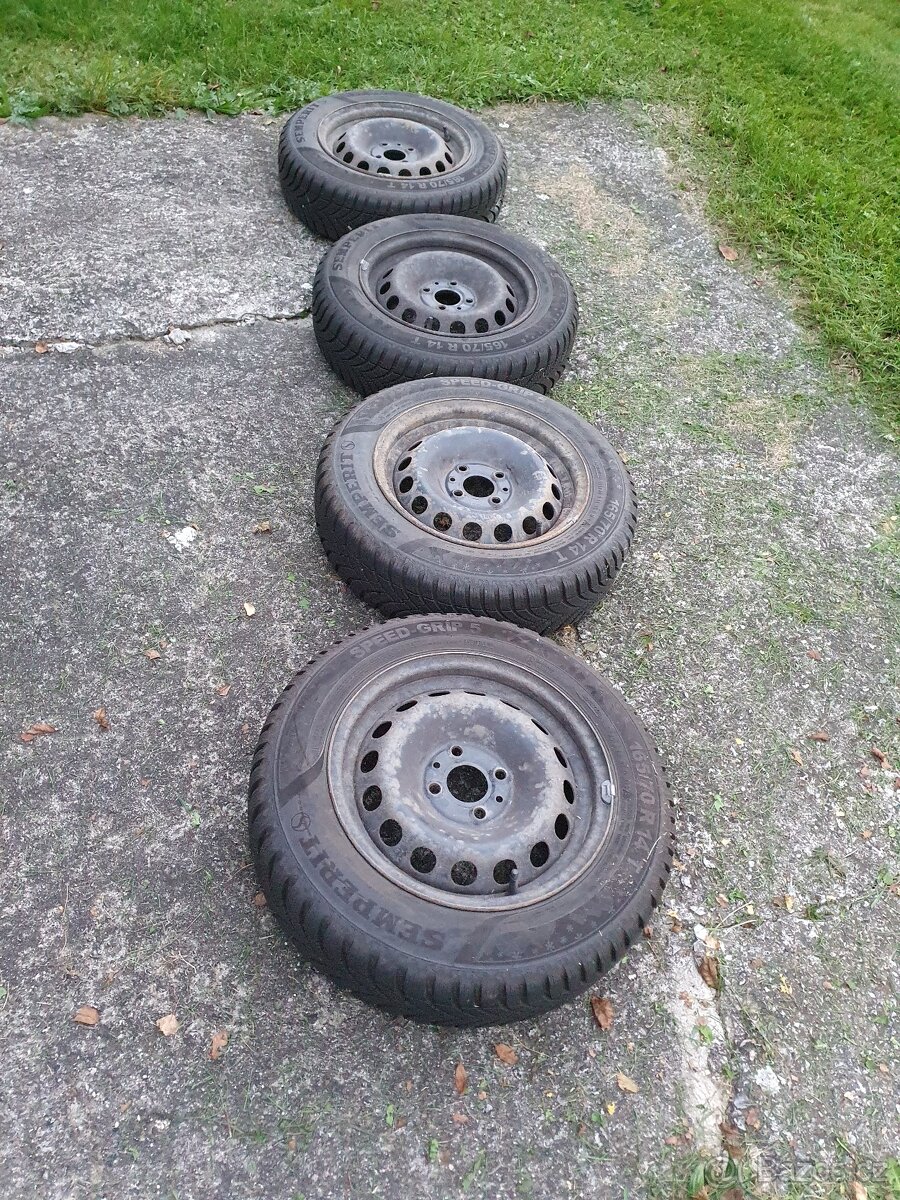 Zimni Semperit Speed -grip 5, 165/70/R14 TOP, jako novy - 6