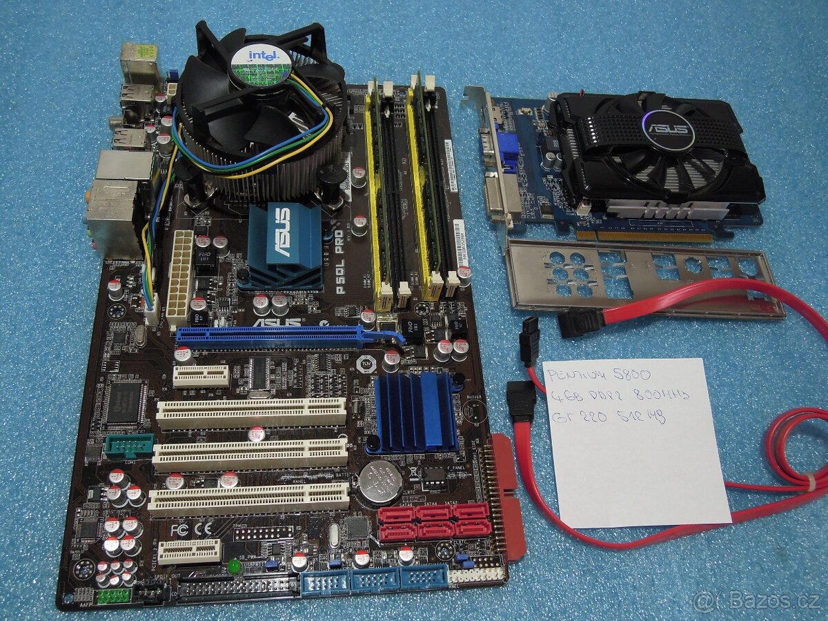 Kompletní Set pro stavbu PC Intel MSI Gigabyte Asus 4GB DDR2 - 6