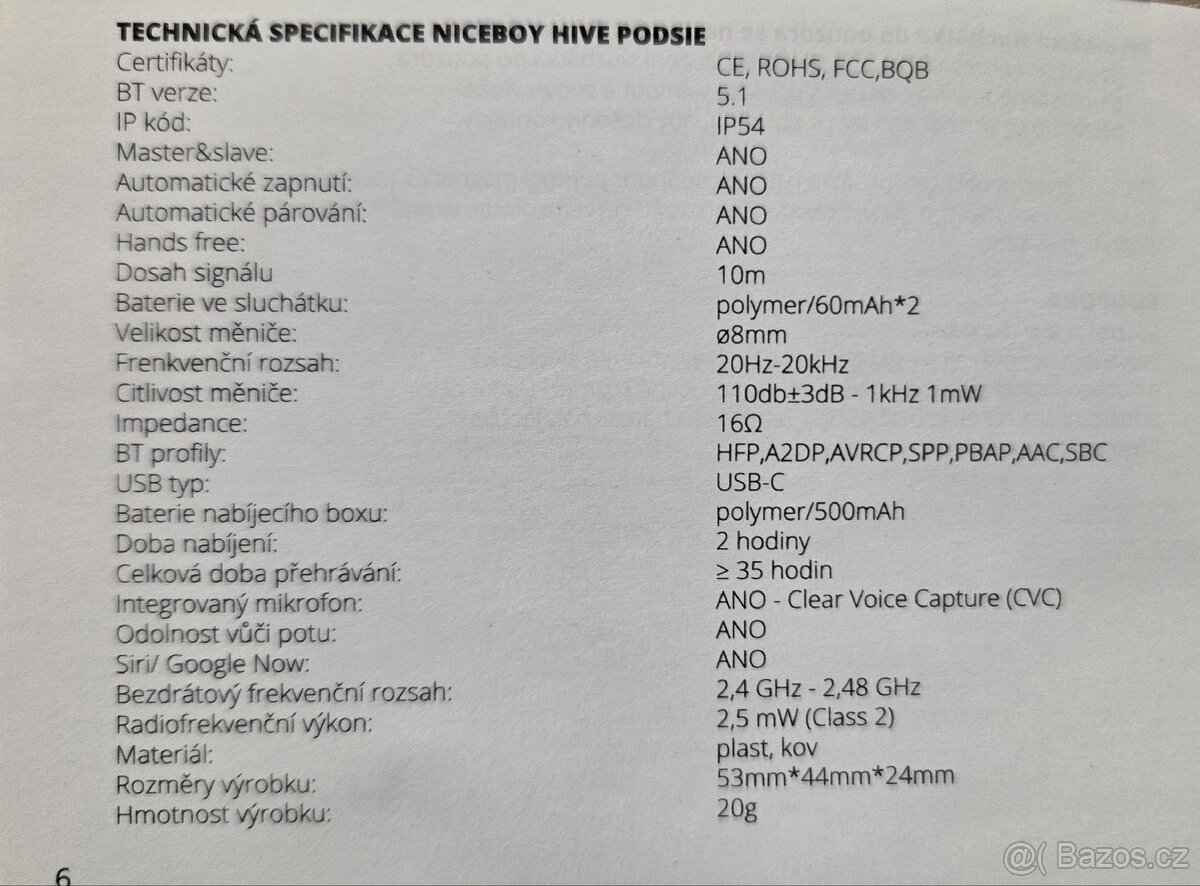 Funkční sluchátka Niceboy - 6