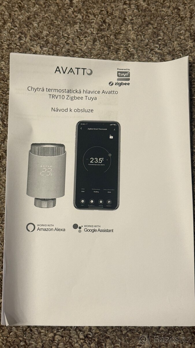 Tuya Zigbee smart termo hlavice radiátoru - 6