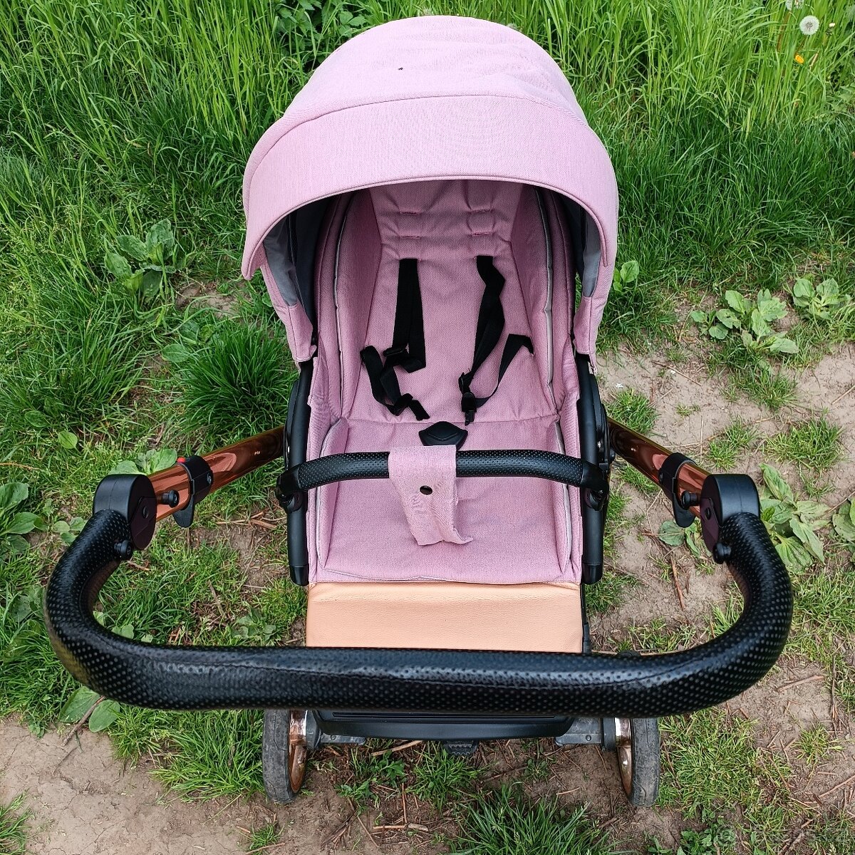 Kočárek 3v1 Rosegold & růžová - 6
