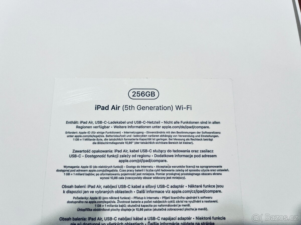 iPad Air - 5. generace 256GB, WiFi stav jako nový, záruka - 6