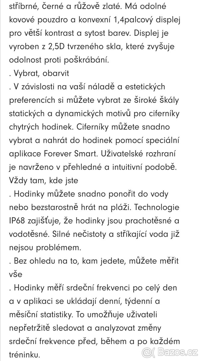 Chytré hodinky ForeVigo 2 SW-310 zlaté - 6