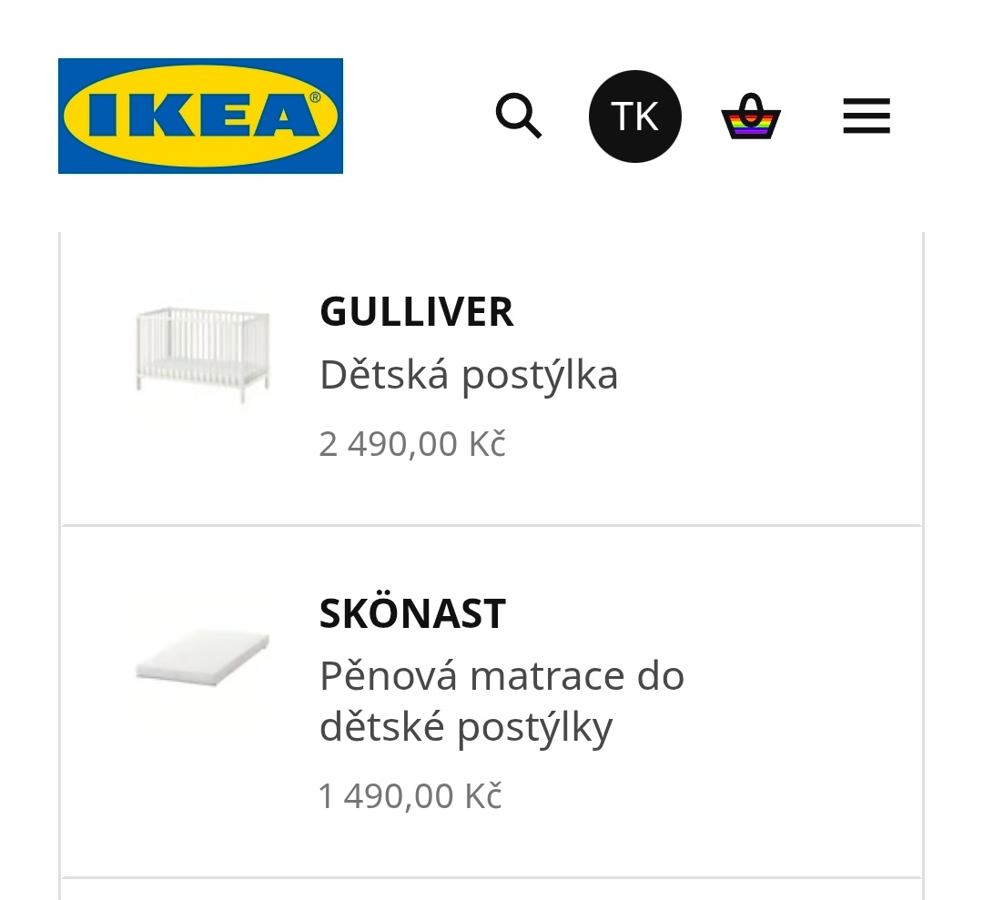 Postýlka IKEA Gulliver+matrace SKONAST - 6