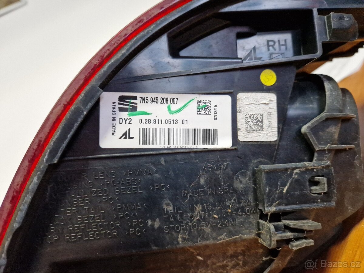 Zadní světlo pro SEAT Alhambra II / 7N5 945 208 007 / LED / - 6