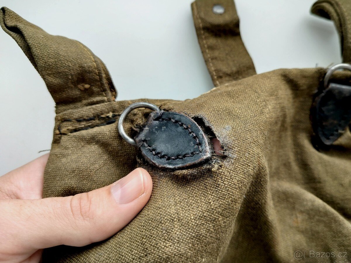 Originál malá polní Wehrmacht Brotbeutel M31 WH batoh - 6