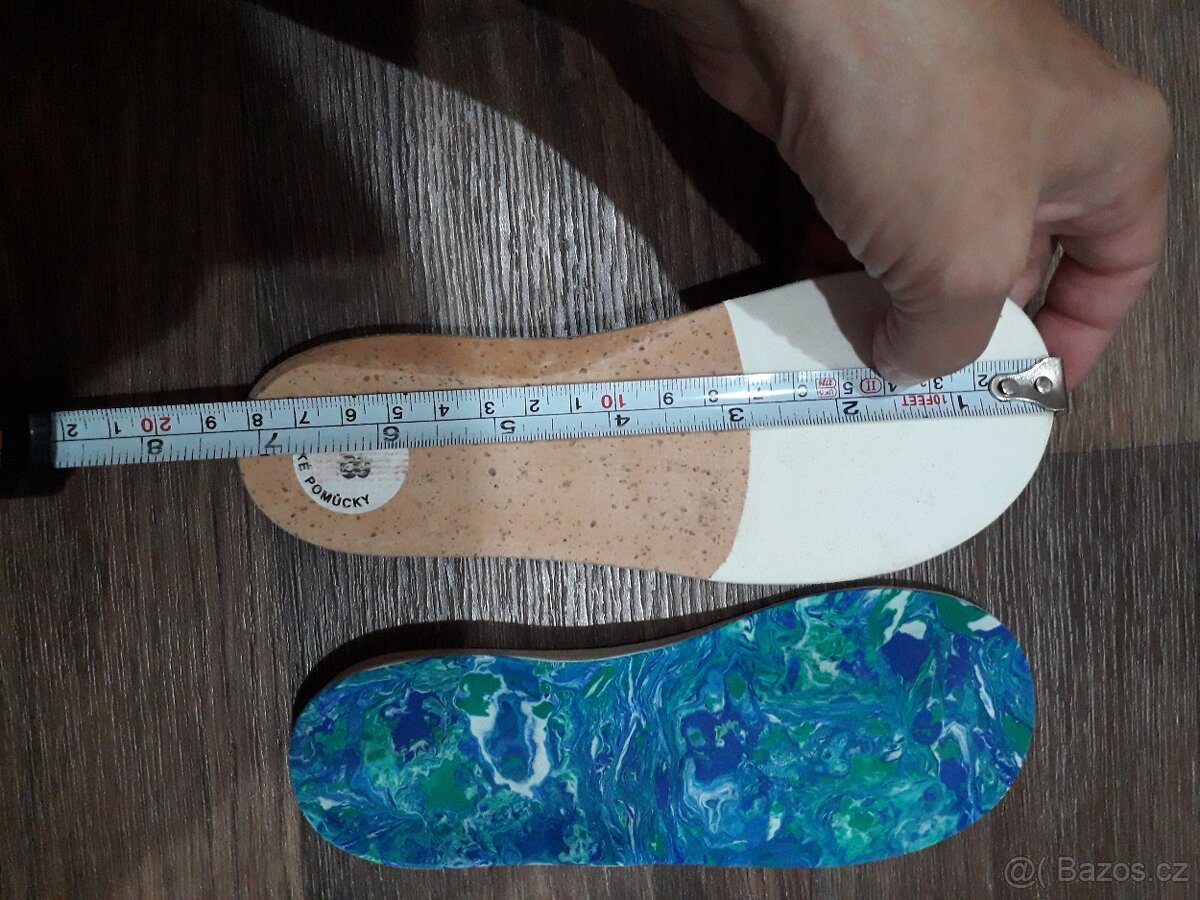 Ortopedické vložky do bot 2x dělka 18cm, 1x délka 17cm - 6