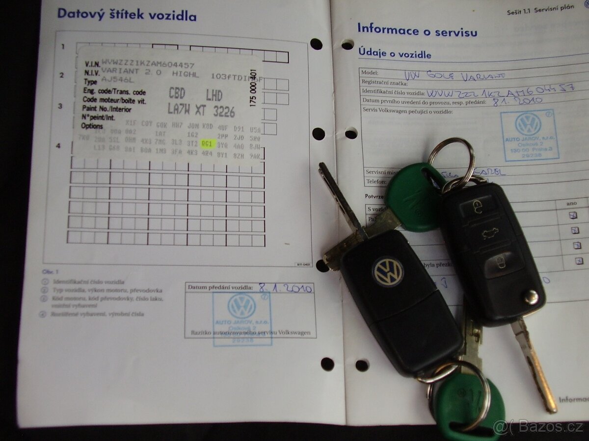 golf 6 2.0 TDI 103 kW krásný koupen nový v čr - 6