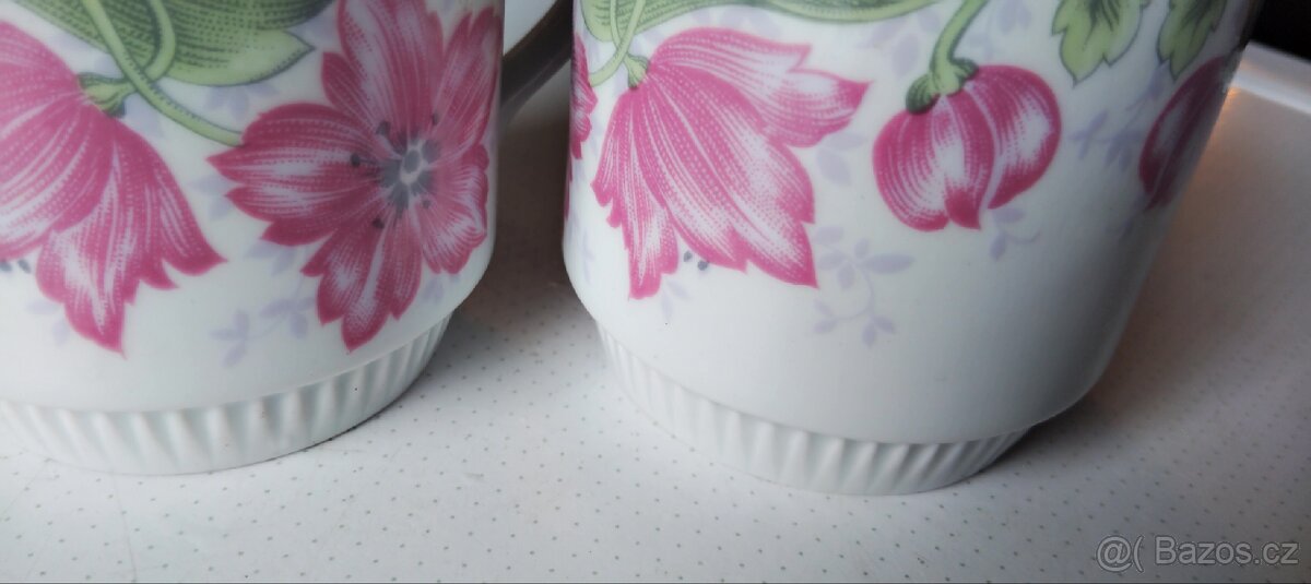 Retro sběratelské hrnky Royal Dux Bohemia Czechoslovakia - 6