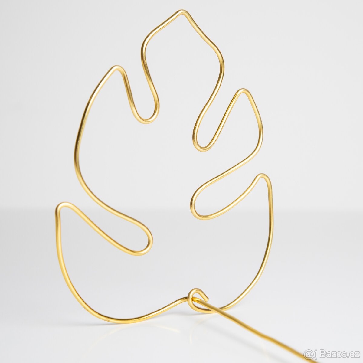 Opora pro rostliny, list monstery, zlatá - 6