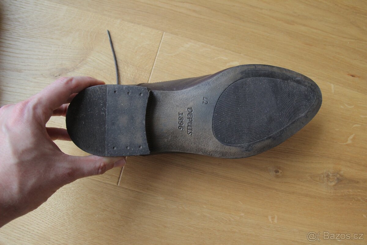 Baťa kožené boty hnědé velikost 42 - 6