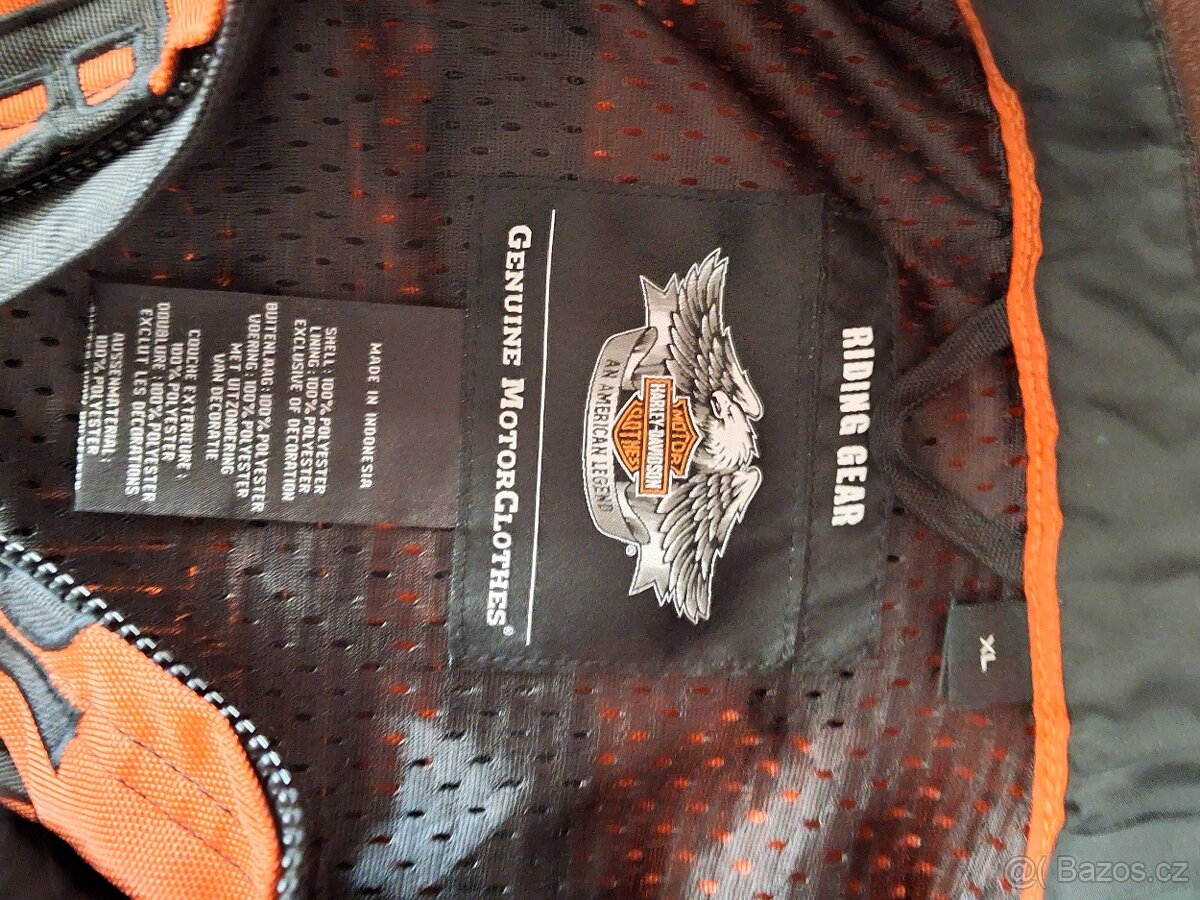 Prodám bundu textil. Harley davidson - 6