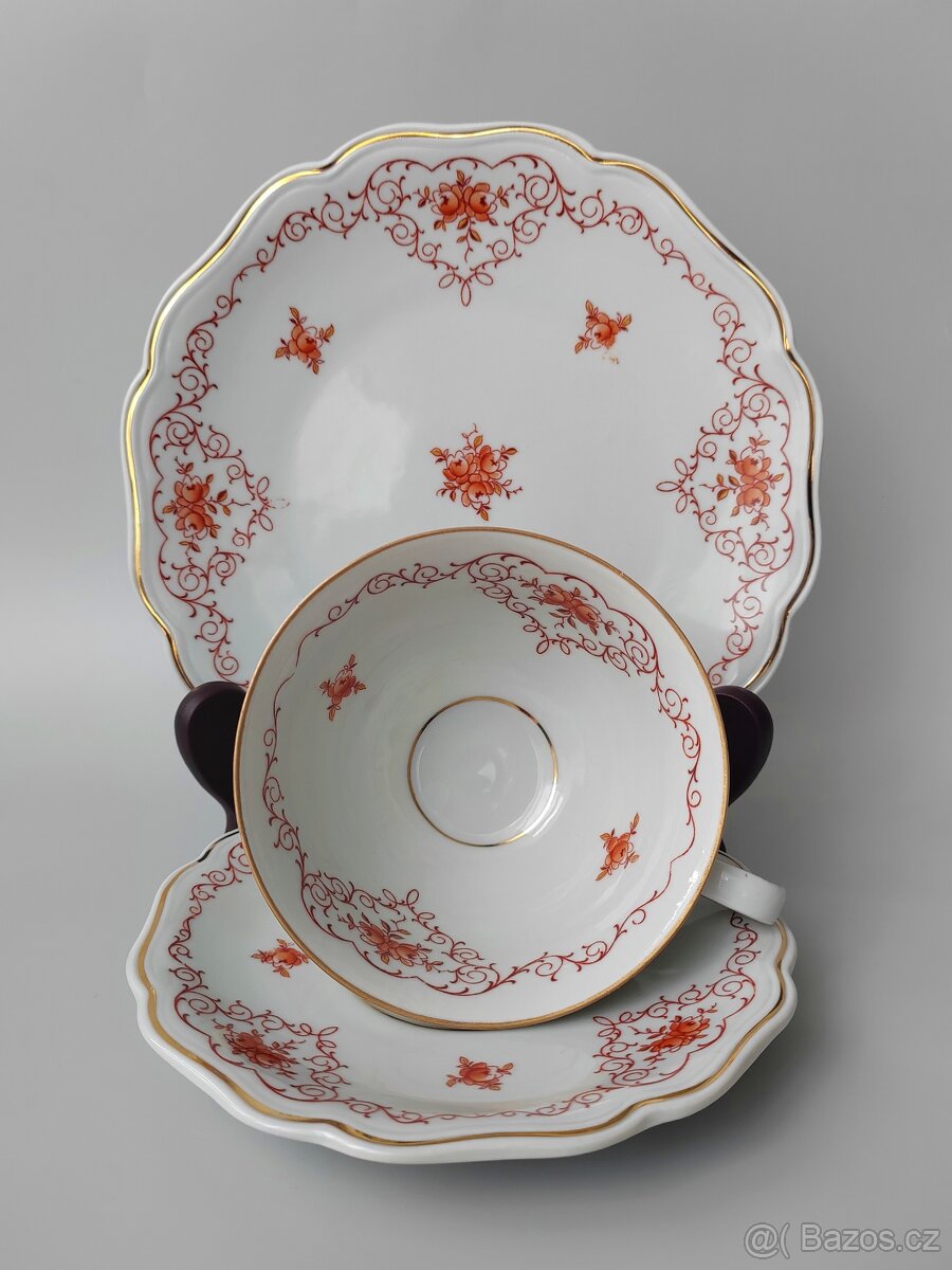 Elegantní porcelánová čajová sada od Lichte VEB (1949-65) - 6