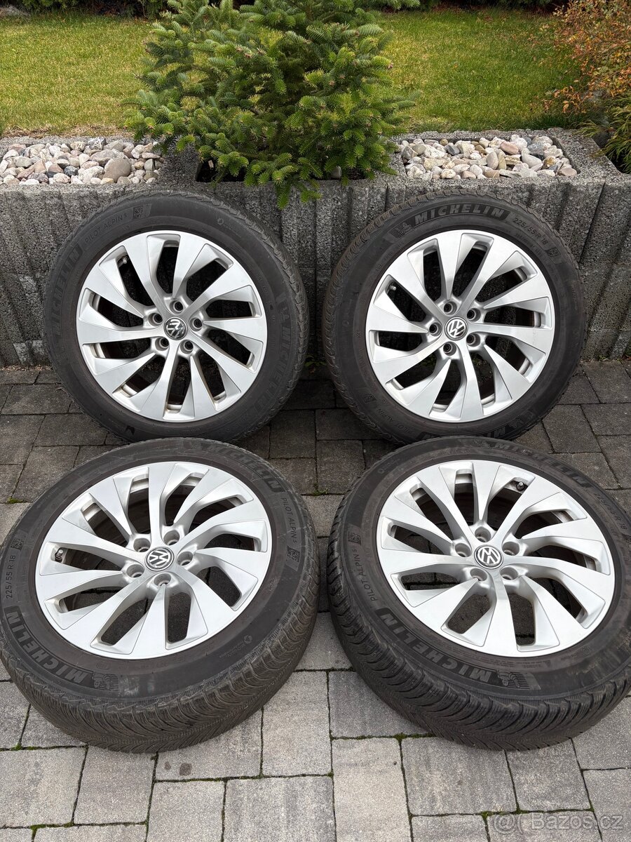 Alu kola 5x112 včetně zimních pneu 225/55R18 - 6