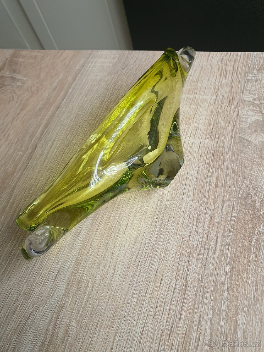 Hutní sklo Žardiniéra, miska - 6