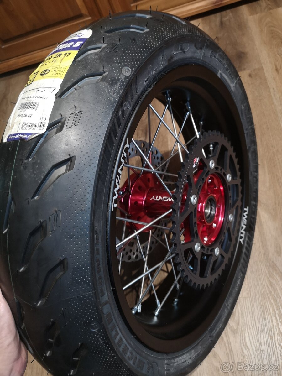 Honda CRF 450R, nové zadní kolo Supermoto - 6