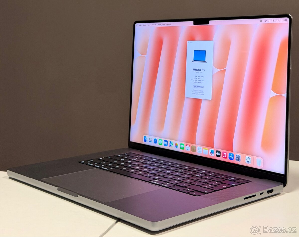 MacBook Pro 16” (2021) M1 Pro, 16 GB RAM, 512 GB SSD Záruka - 6