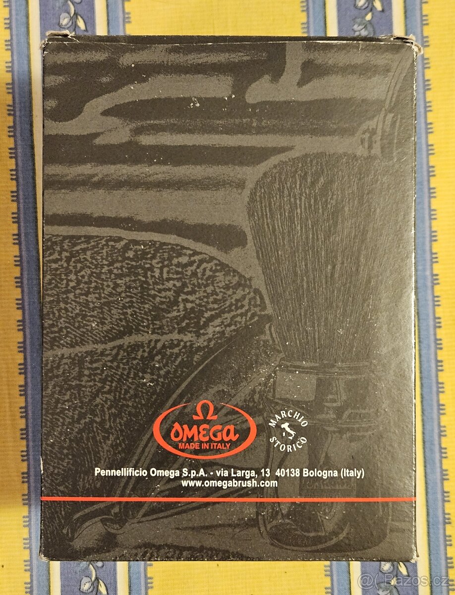 Italská sada na holení Omega ze štětkou z prasečích štětin - 6