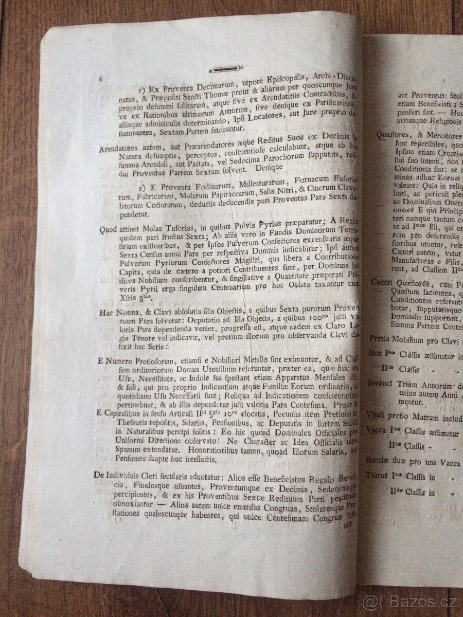 Krajinský zákon/daňový výmer Zvolenská stolica (1808) - 6