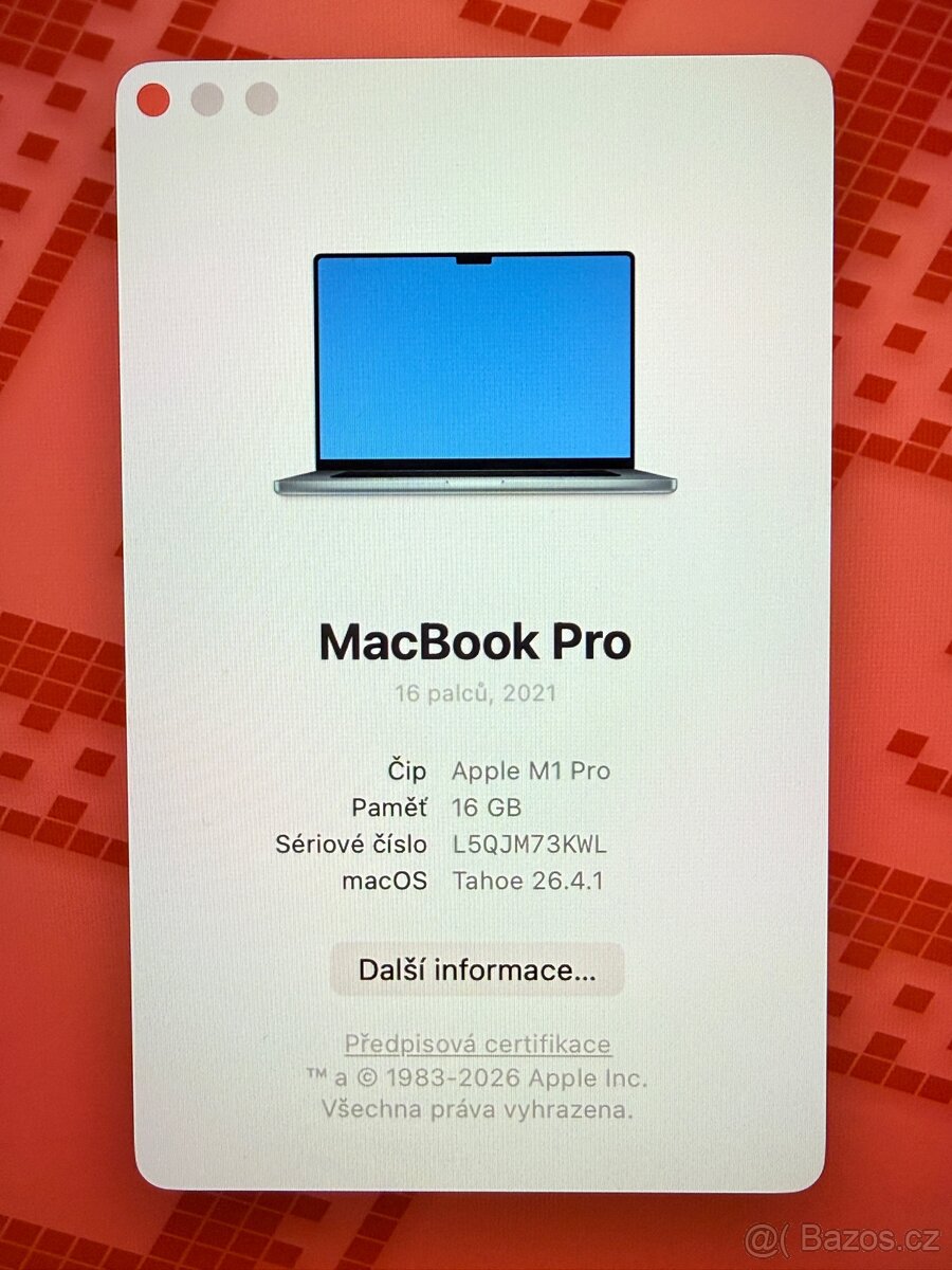 MacBook PRO 16” M1 PRO 32/512 - 6