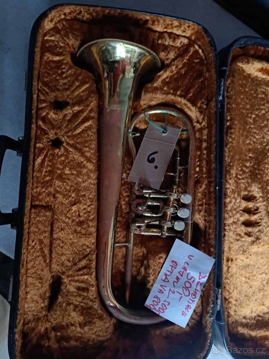 Prodám dechové nástroje. Amati, Lídl, Toneking, pozoun, trom - 6