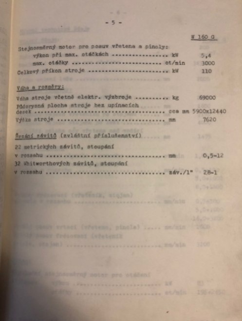 Stroje Horizont W 160 G/NCS, vyrobeno 1978 - 6