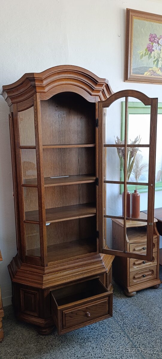 Rustikální vitrína, masív, Nábytek s příběhem - 6