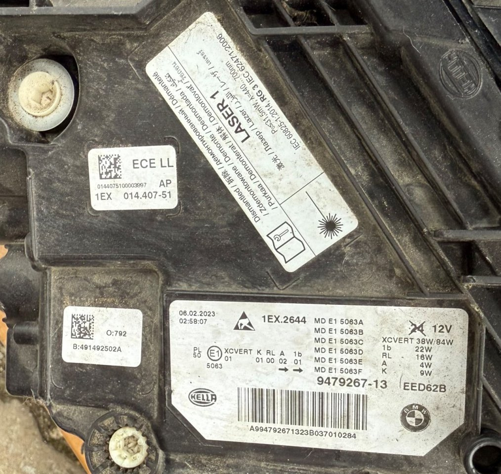 Světlomet laserový levý 9479267 BMW 5 G30, G31, F90 - 6