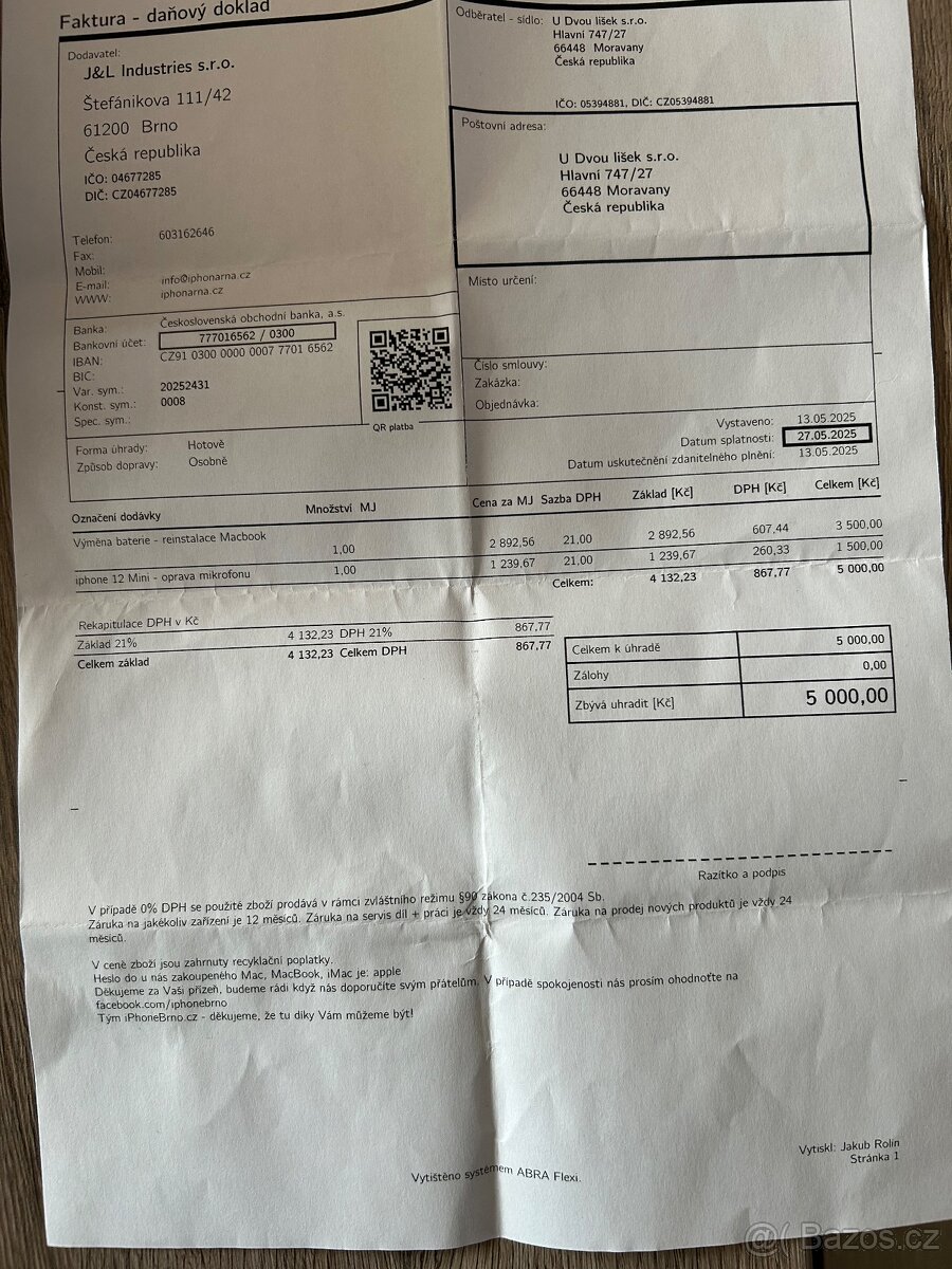 MacBook Air 13" i5 DC 128GB SSD/Intel+nová baterie - 6