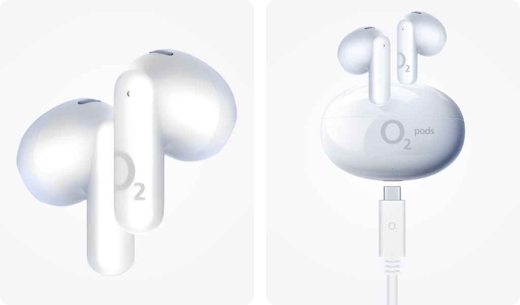 Bezdrátová pecková sluchátka O₂ pods - 6