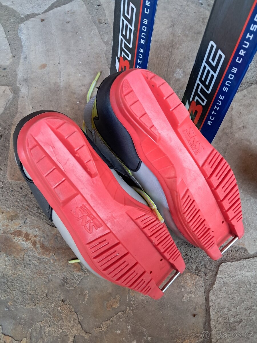 Běžky 110 cm, boty Fischer 19 cm, hůlky 90 cm - 6