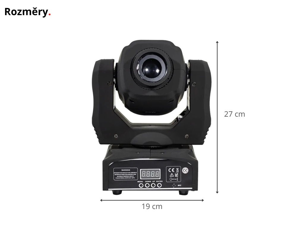 LED spot otočná hlava Lixada Light RGBW Stage světlo - 6