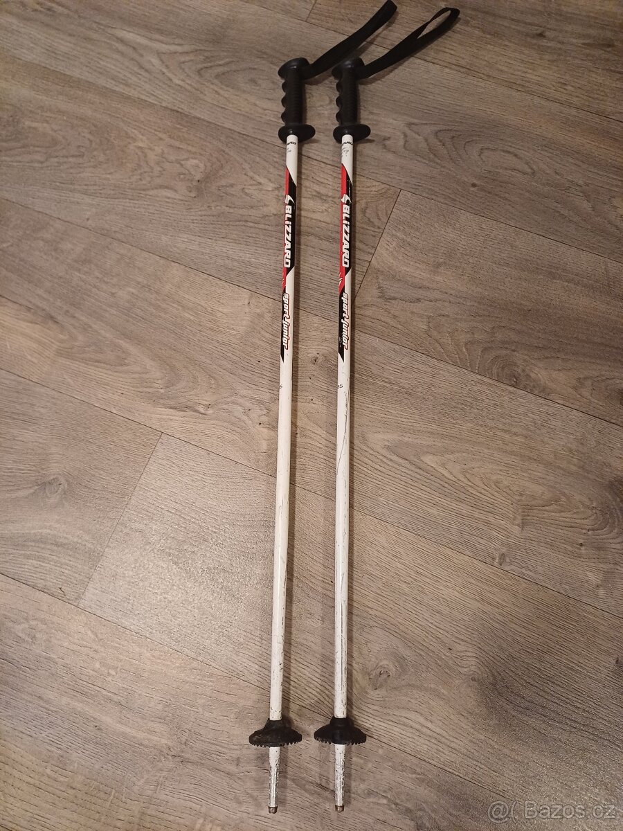 Dětské lyže 95 cm + lyžáky + hůlky - 6