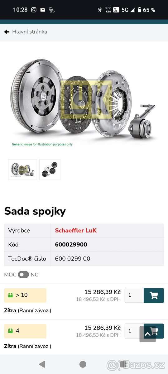 Spojková sada koncern 2.0 TDI - 6