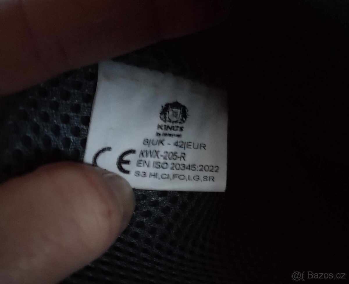 Nové bezpečnostní pracovní boty kozačky Kings 42 - 6