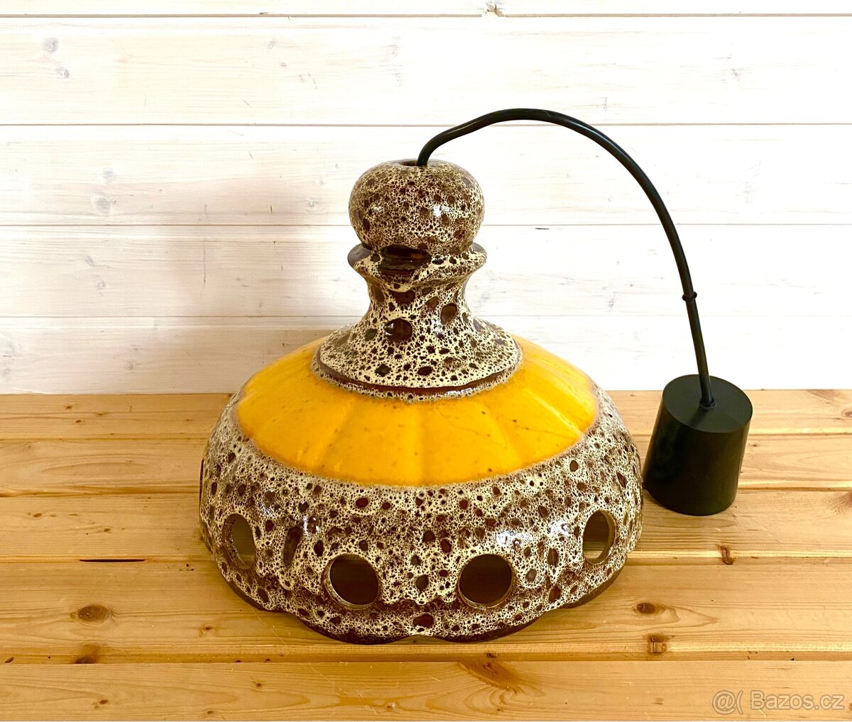 Starý keramický lustr - 6