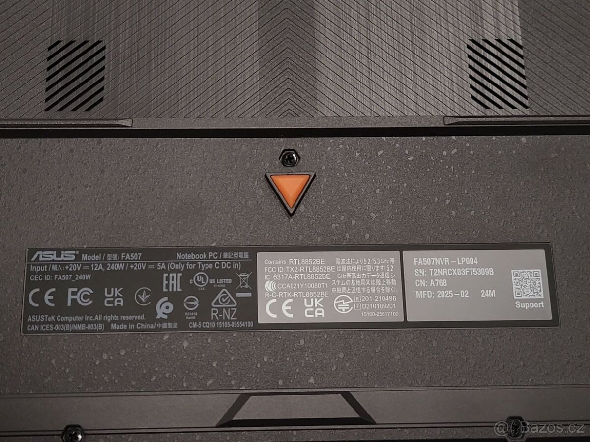 ASUS TUF A15 - Ryzen7//16GB//RTX4060 + Záruka 20 m - 6