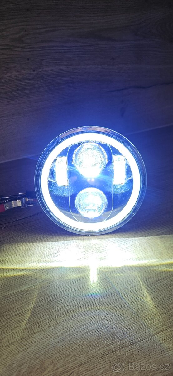 Zetor přední LED světla 143mm 5,75' (angel eyes) - 6