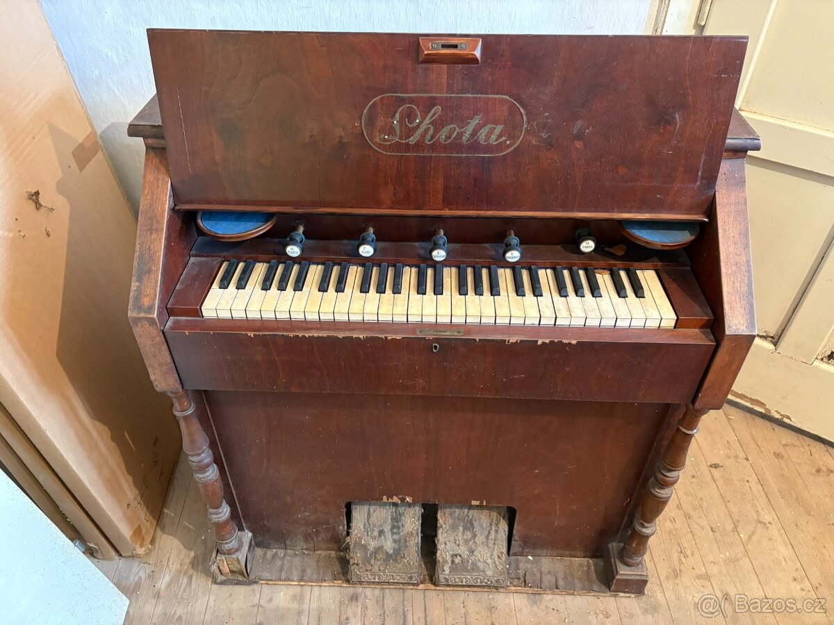 Starožitné harmonium Lhota - 6