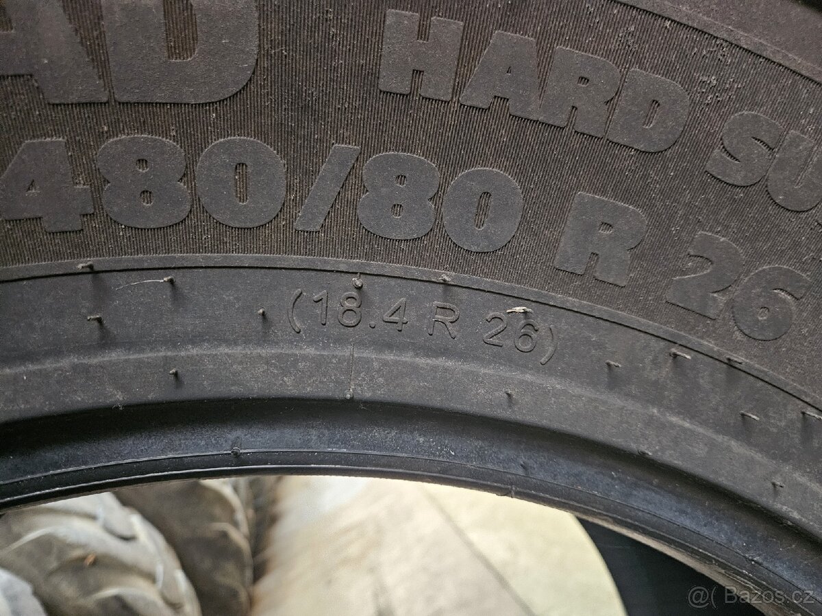 Traktorove pneu 18,4R26, 480/80R26 - 6