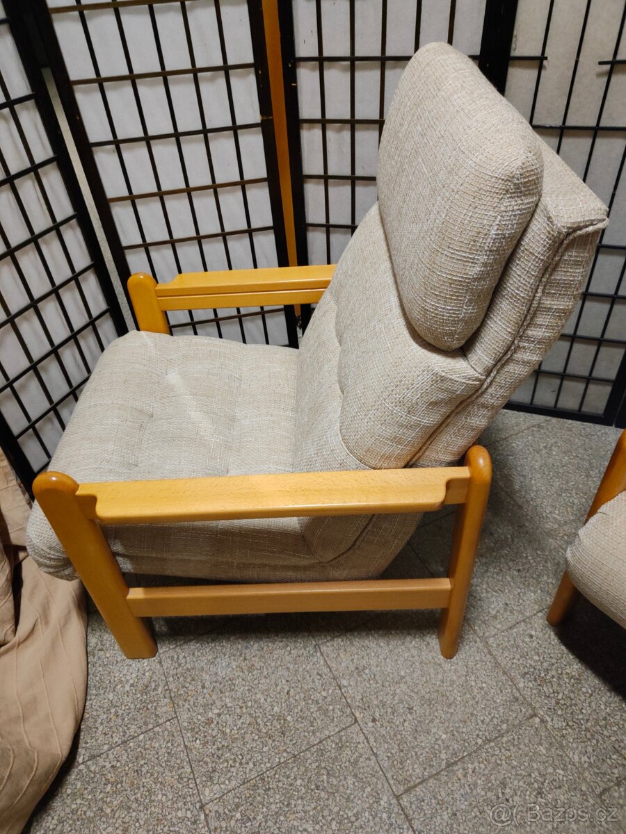 Sada - 2 křesla s konferenčním stolkem - 6