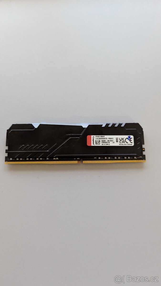 Paměť RAM DDR4 8GB (1x8GB) 2666mhz CL16 HyperX Fury RGB - 6