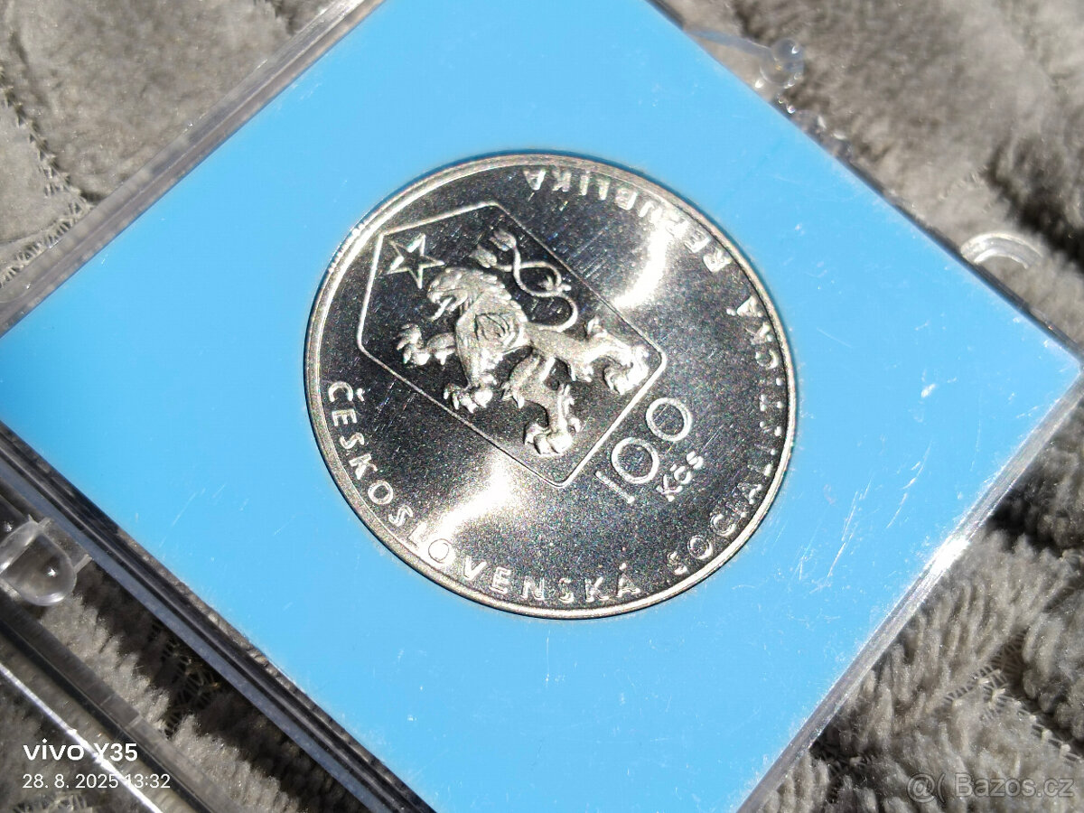 3x PROOF stříbrná pamětní mince Československo - 6