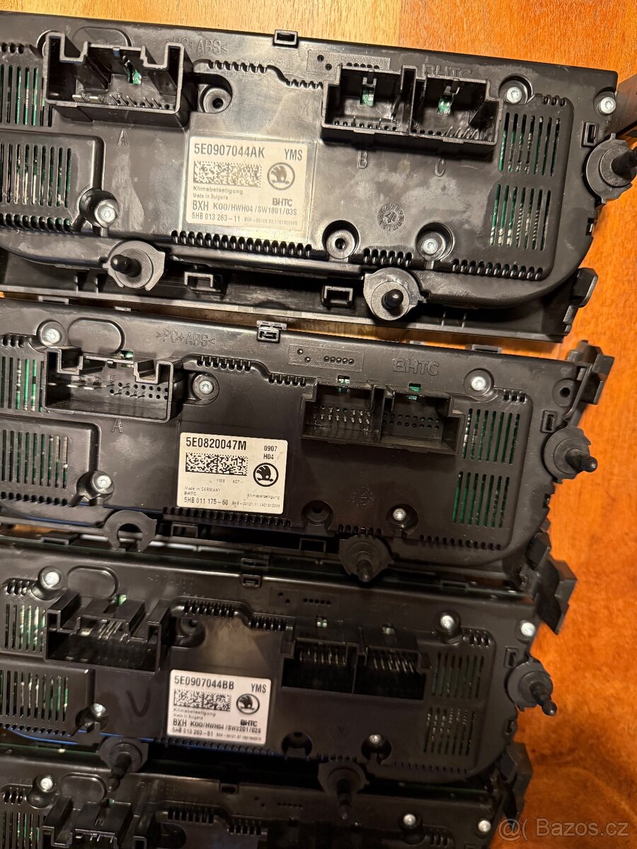 Ovládání topení a klimatizace Octavia 3 - 6