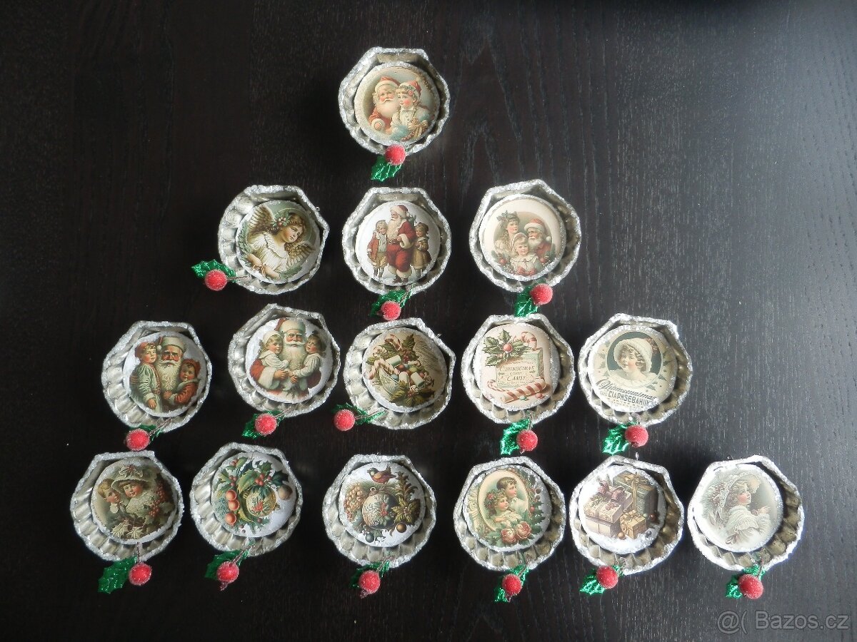 baňky - vánoční dekorace k zavěšení - 6
