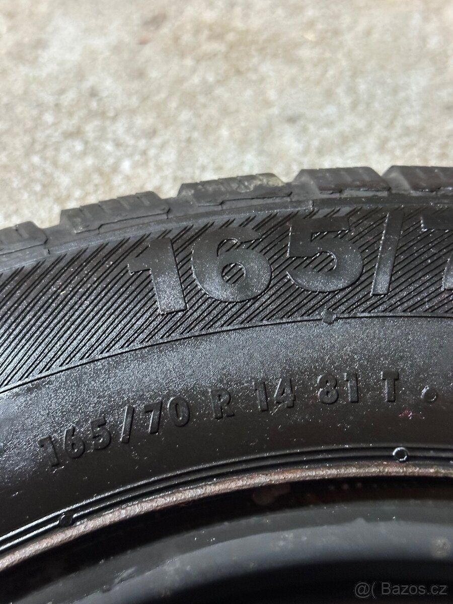 Plechové Disky 5X100 R14 Zimní Pneu 165/70/14 - 6