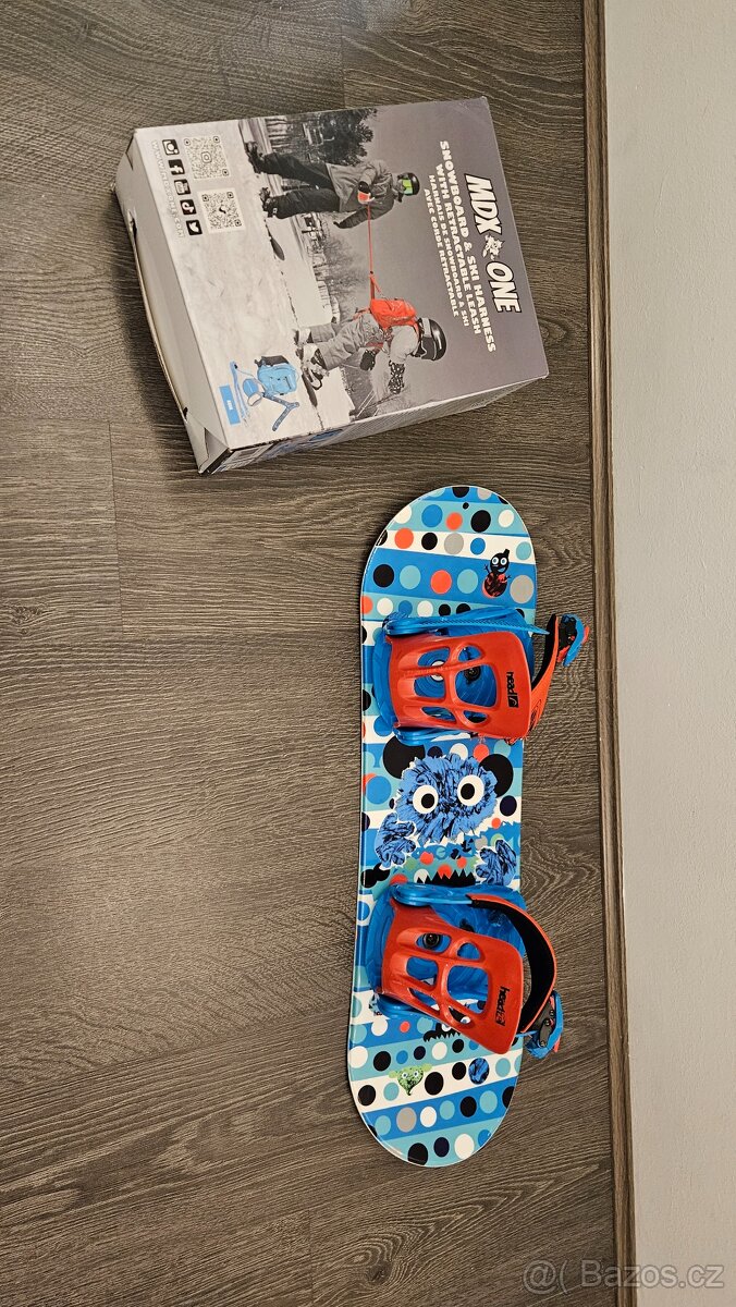 Snowboard dětský 70 cm Head + postroj - 6