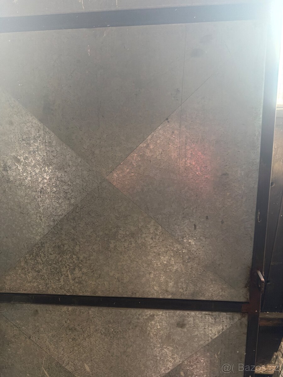 Vrata plechová ,dvojkridlo kovová vrata - 6